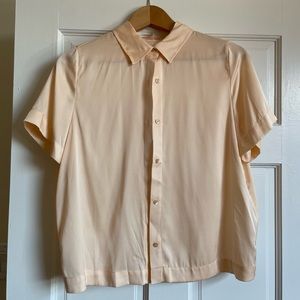 Quince Stretch Silk Short-Sleeve Button-Down